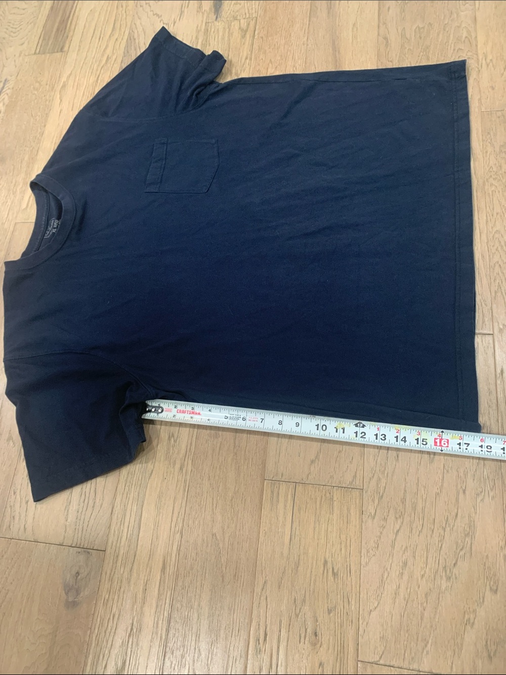 L.L. Bean Navy Short-Sleeve Pocket Tee Size XL 100% Cotton - Picture 4 of 8